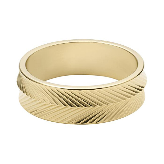 Fossil Elegantní pozlacený prsten Harlow JF04118710