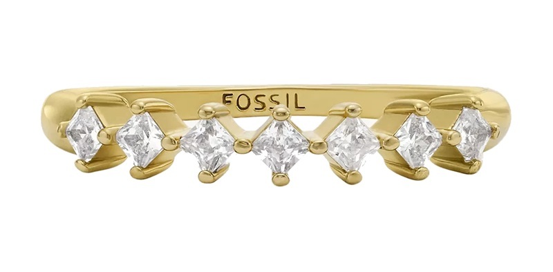Fossil Elegantní pozlacený prsten Hazel JOA00814710