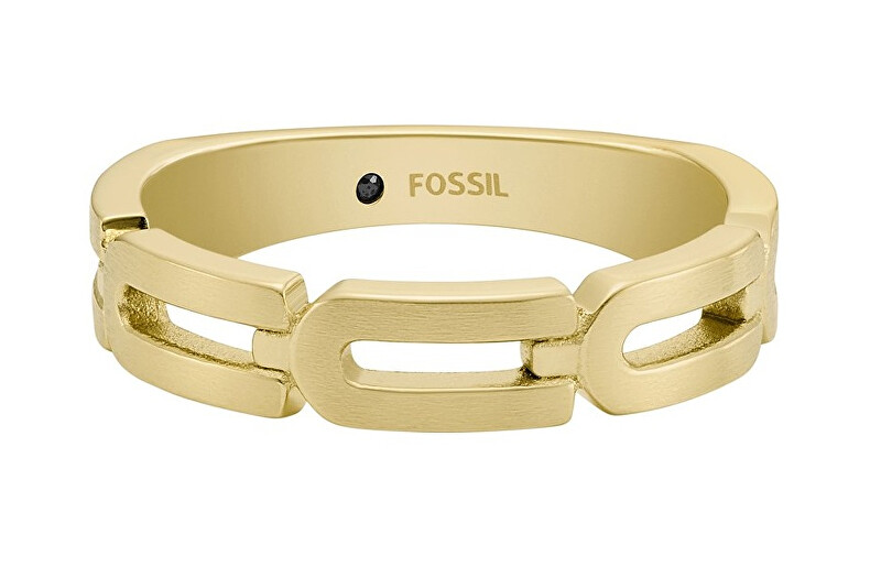 Fossil Stylový pozlacený prsten Heritage JF04694710