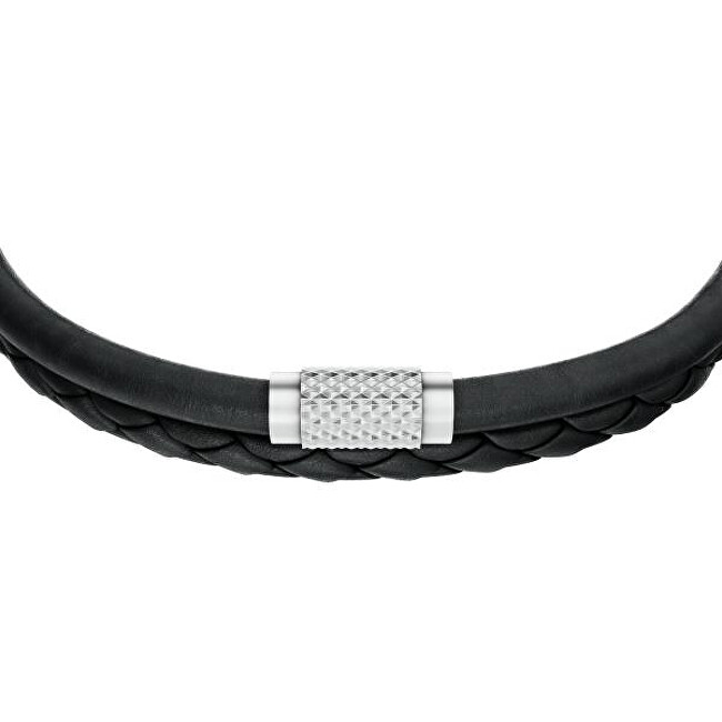 Fossil Kožený dvojitý náramek  pro muže JF04989040