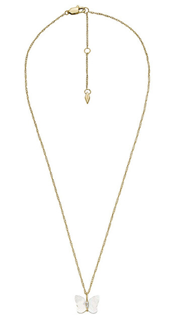 Fossil Krásný pozlacený náhrdelník Radiant Wings JF04424710