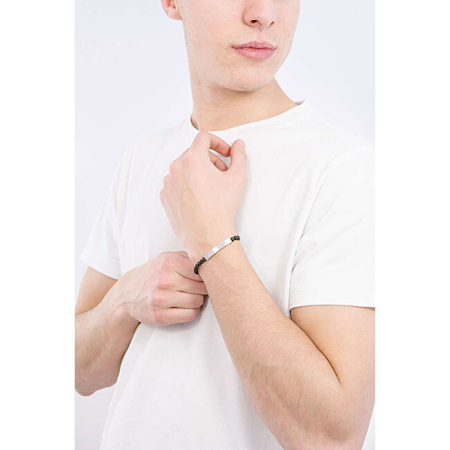 Fossil Módní korálkový náramek z lávového kamene Vintage Casual JF03247040