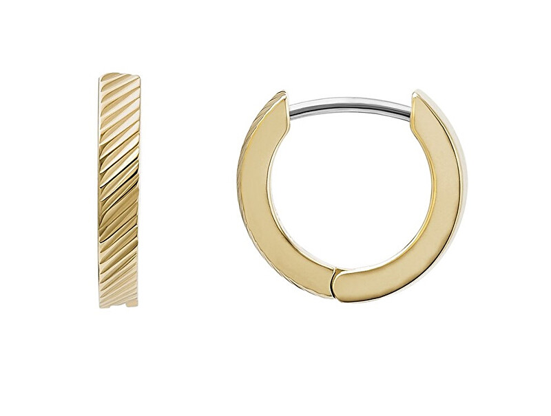 Fossil Elegantní pozlacené kruhy Harlow JF04771710