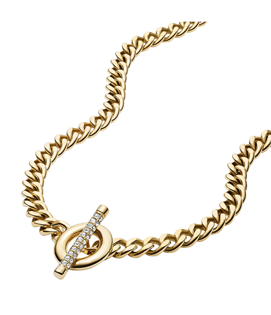 Fossil Dámský náhrdelník s krystaly Carlie T-Bar JF04956710