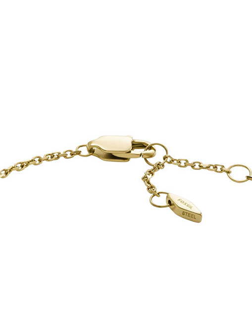Fossil Něžný pozlacený náramek se srdíčky Harlow JF04653710
