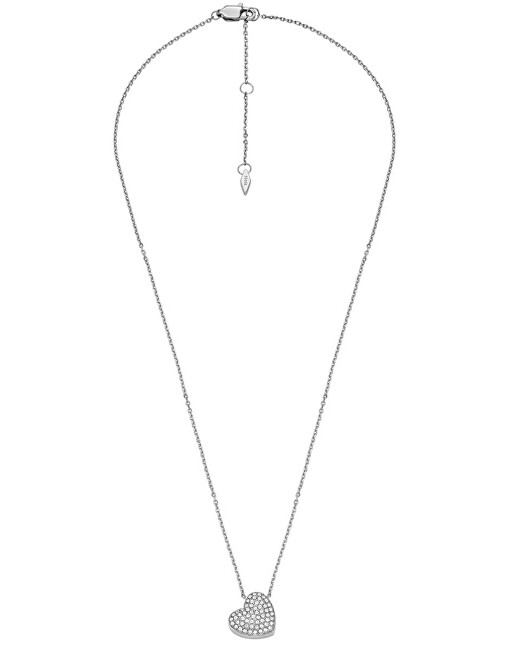 Fossil Romantický ocelový náhrdelník s krystaly Sadie JF04674040