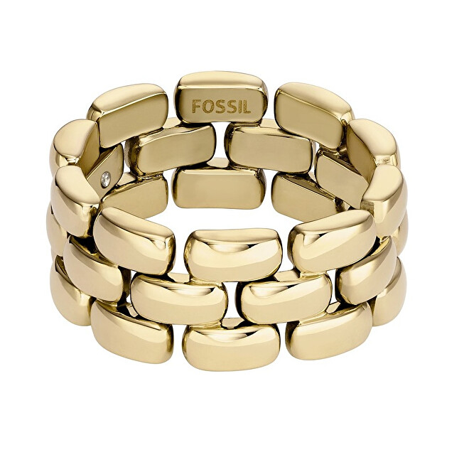 Fossil Stylový dámský prsten z pozlacené oceli Arden JF04785710