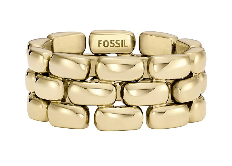 Fossil Stylový dámský prsten z pozlacené oceli Arden JF04785710