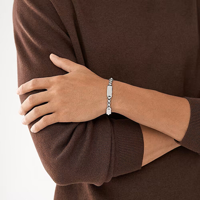 Fossil Stylový pánský náramek z oceli JF04400040