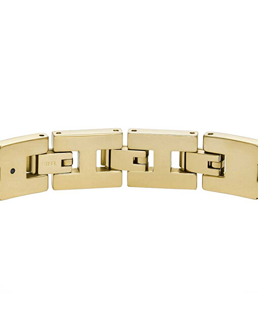 Fossil Stylový pozlacený náramek z oceli Heritage D-Link JF04691710
