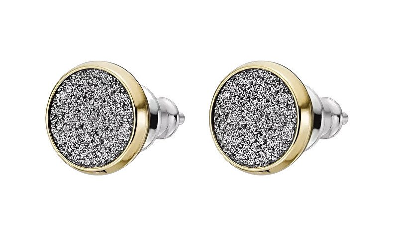 Fossil Blyštivé pozlacené náušnice pecky Hazel JOF01039710