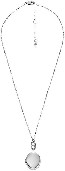 Fossil Elegantní ocelový náhrdelník s medailonkem Heritage Locket JF04427040