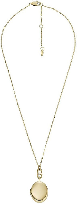 Fossil Elegantní pozlacený náhrdelník s medailonkem Heritage Locket JF04426710