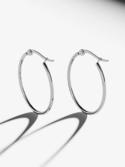 Furiosa Elegantní ocelové kruhy Loop Hoop SE-LOOPHOOP-S