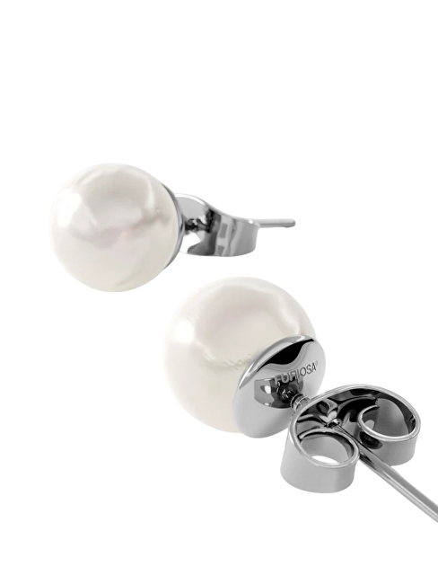 Furiosa Elegantní peckové náušnice Pearl Dot SE-PEARLDOT-S