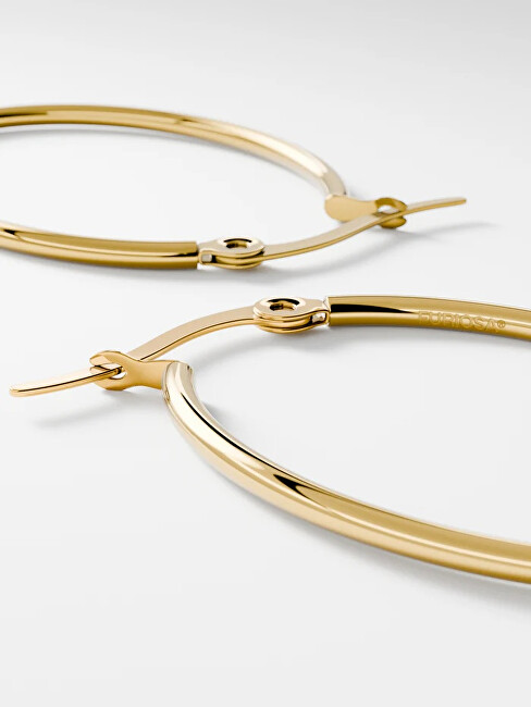Furiosa Elegantní pozlacené kruhy Loop Hoop SE-LOOPHOOP-G