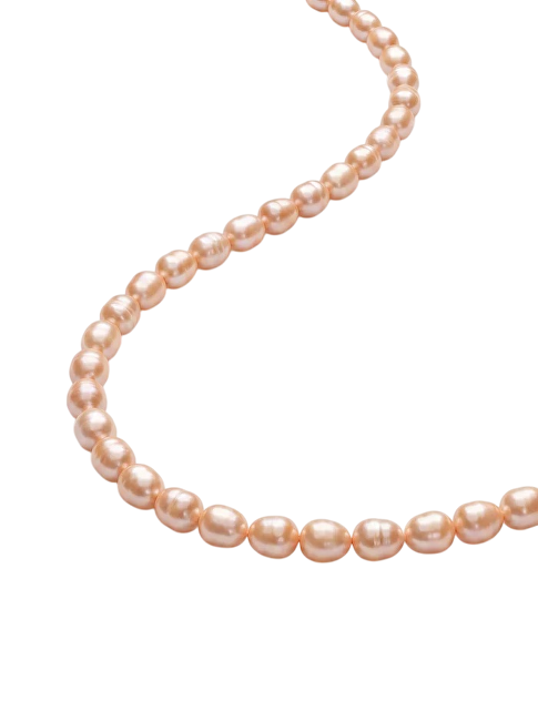 Furiosa Perlový náhrdelník Pearl Siren Sunkissed SN-PEARLSIRENSUNKISS-S perleťová, růžová, stříbrná