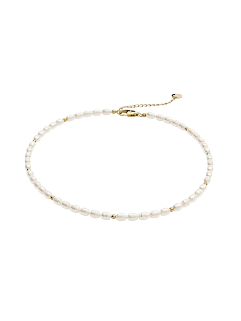 Furiosa Pozlacený náhrdelník z pravých perel Berlin Choker SN-BERLIN-G