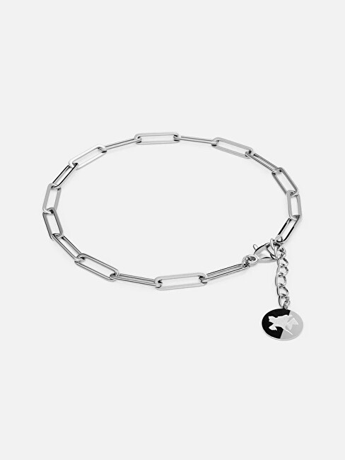Furiosa Elegantní náramek z oceli Paperclip Vibe SB-VIBEB-S