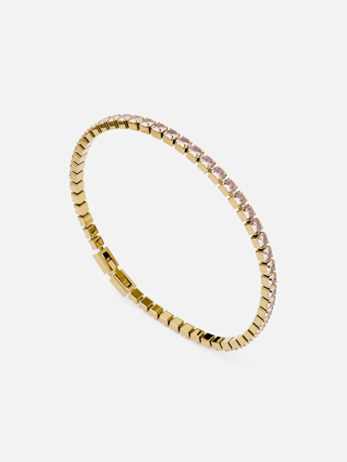 Furiosa Tenisový náramek s růžovými krystaly Swarovski SB-ROSALINETENNIS-G