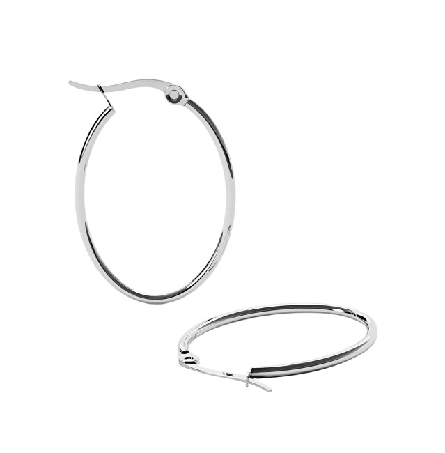 Furiosa Elegantní ocelové kruhy Loop Hoop SE-LOOPHOOP-S