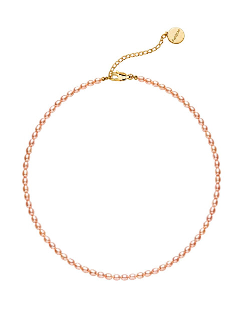 Furiosa Perlový náhrdelník Pearl Siren Sunkissed SN-PEARLSIRENSUNKISS-G perleťová, růžová, zlatá