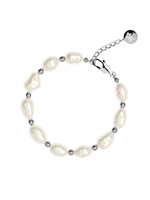 Furiosa Perlový náramek Panama Pearls SB-PANAMA-S bílá, perleťová, stříbrná