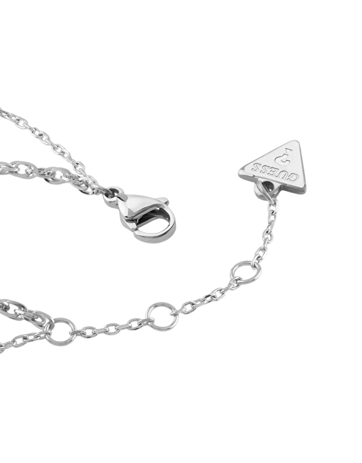 Guess Dvojitý ocelový náramek se zirkony 4G Light JUBB05237JWRH