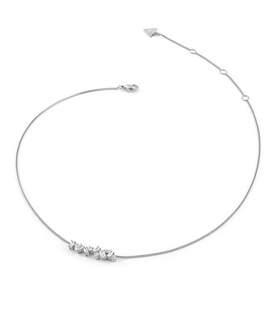 Guess Elegantní náhrdelník s krystaly a zirkony Chandelier JUBN05358JWRHT/U