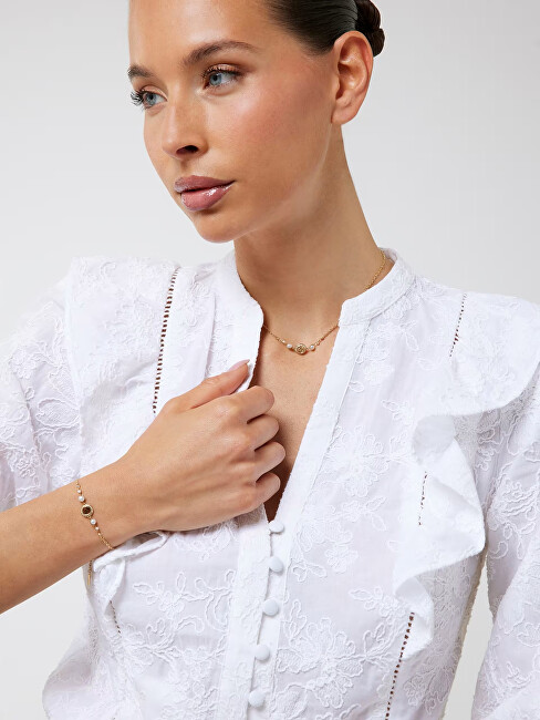 Guess Elegantní ocelový náhrdelník Tiny Pearly JUBN05519JWRHT/U