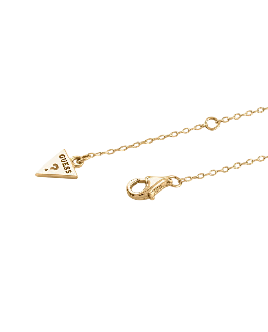 Guess Pozlacený náhrdelník se zirkony Jardin JSBN04460JWYGT/U