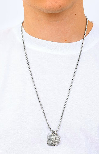 Guess Moderní ocelový náhrdelník Lion King JUMN01300JWSTT/U