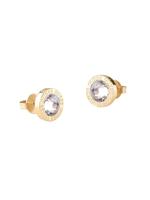 Guess Moderní pozlacené náušnice pecky Color My Day JUBE02244JWYGT/U