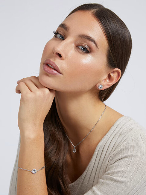 Guess Moderní pozlacené náušnice pecky Color My Day JUBE02244JWYGT/U