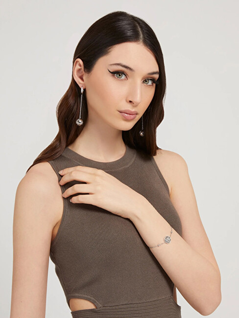 Guess Moderní ocelový náramek 4G Logo Boule JUBB01394JWRH