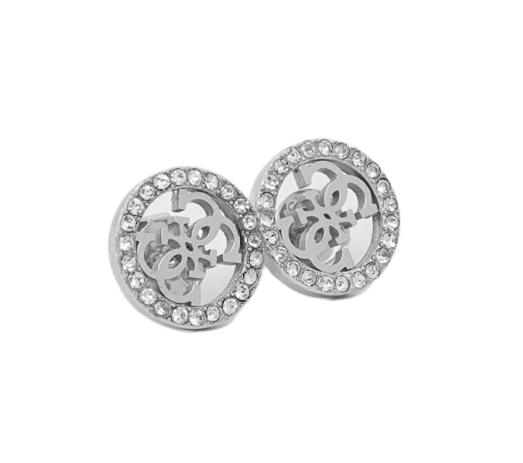 Guess Módní ocelové náušnice 4G Crush JUBE04164JWRHT/U