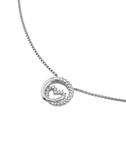 Guess Náhrdelník se srdíčkem Iconique JUBN05526JWRHT/U