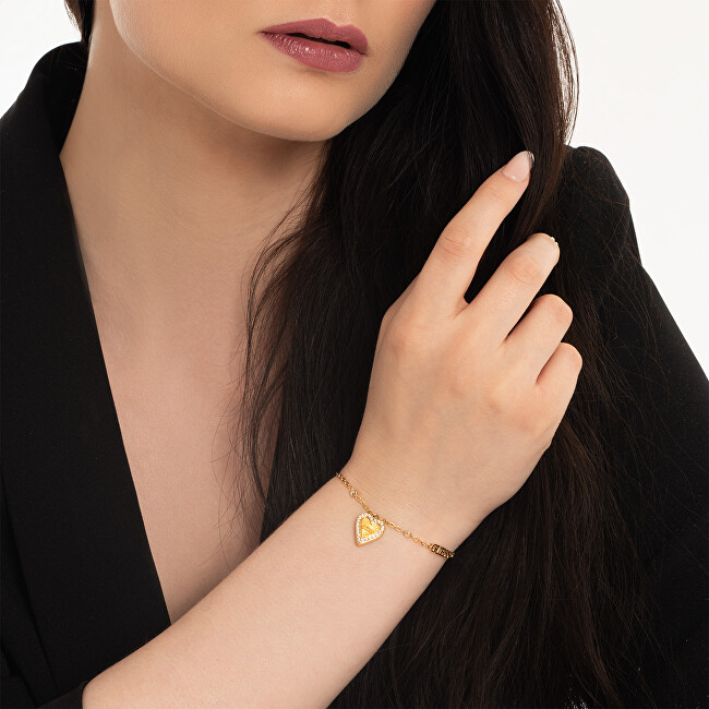 Guess Nežný pozlátený náramok Love Me Tender JUBB03242JWYG
