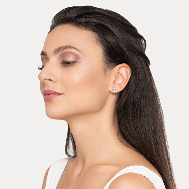 Guess Ocelové náušnice s čirými krystaly Frontiers JUME01343JWSTT/U