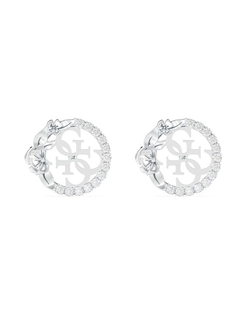 Guess Ocelové peckové náušnice 4 Love JUBE05041JWRHT/U