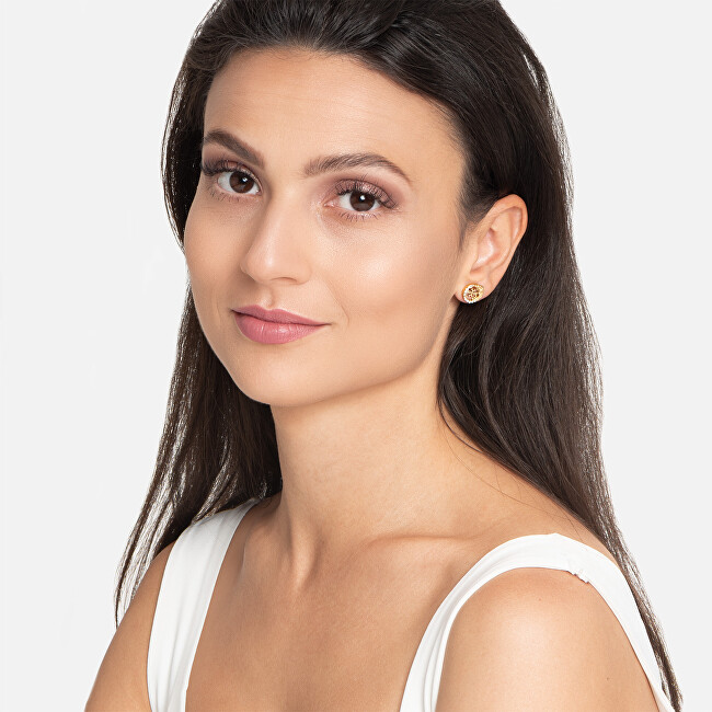 Guess Ocelové peckové náušnice 4 Love JUBE05041JWRHT/U