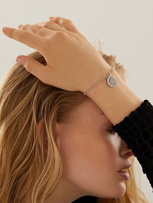 Guess Ocelový náramek s krystaly Moon Phases JUBB01198JWRH