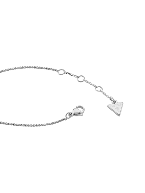Guess Ocelový náramek s krystaly Srdce Iconique JUBB05527JWRH