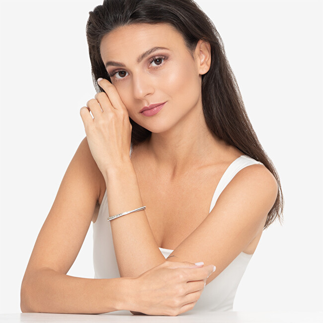 Guess Pevný pozlacený náramek Stylish Guess JUBB04584JWYG