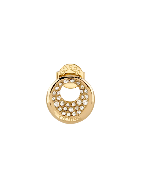 Guess Pozlacené náušnice s krystaly Moon Drops JUBE06247JWYGT/U