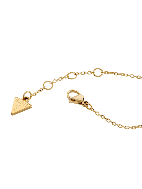 Guess Pozlacený náramek Propojené srdce Beloved JUBB06014JWYG