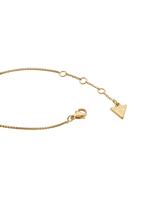 Guess Pozlacený náramek s krystaly Srdce Iconique JUBB05527JWYG