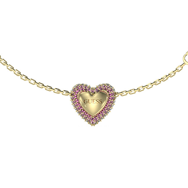 Guess Romantický pozlacený náramek Beloved JUBB05011JWYGPK