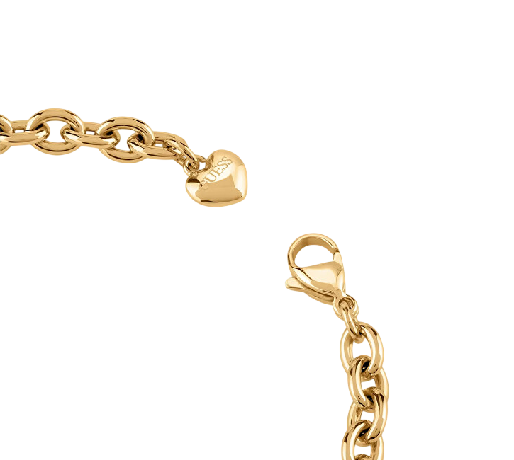 Guess Romantický pozlacený náramek Crazy In Love JUBB05214JWYG