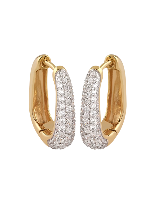 Guess Pozlacené náušnice s krystaly Nuances JSBE04499JWYGT/U